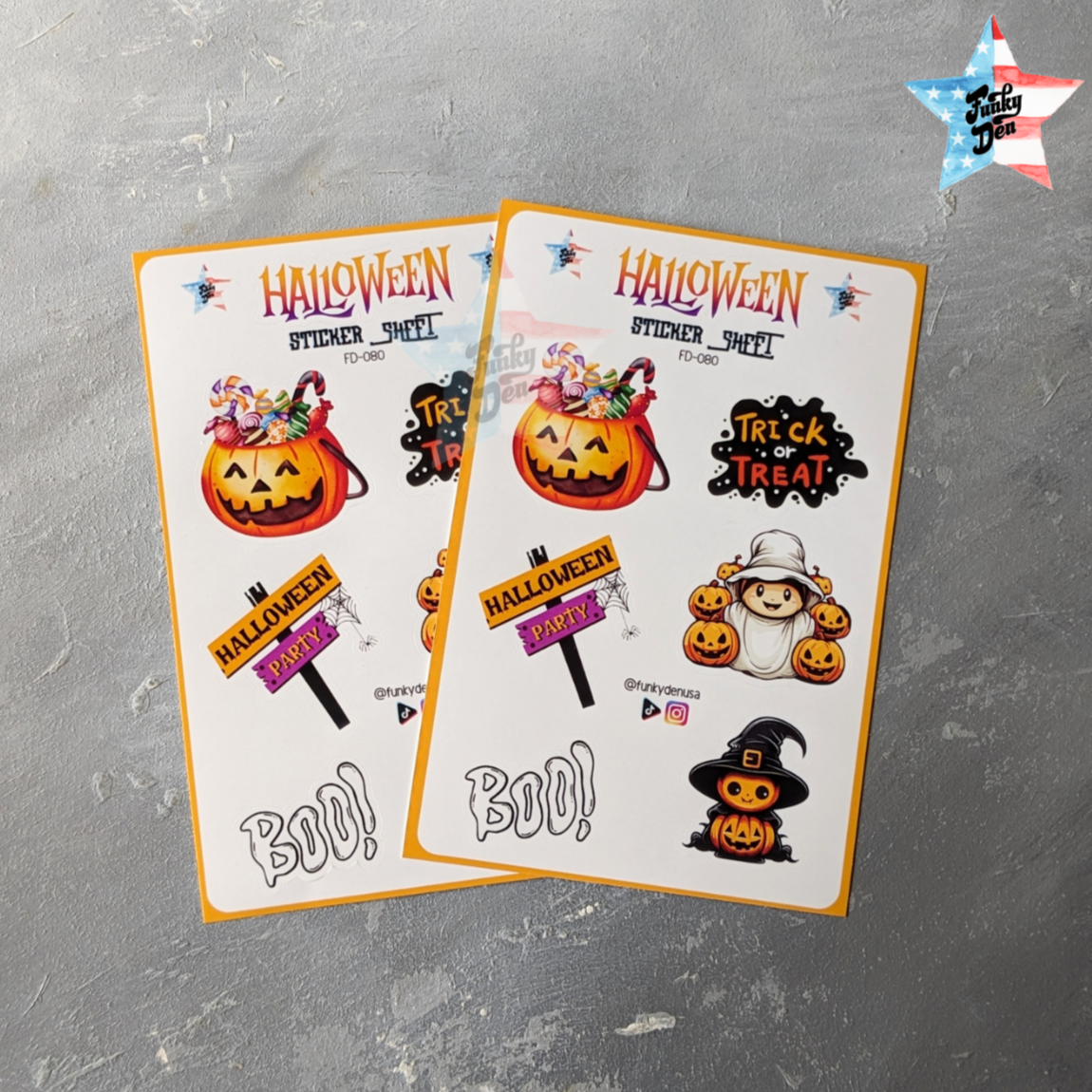 Spooktacular Fun! Halloween Sticker Sheet! (4x6") Perfect for Kids | Stickers for School | Halloween Planner Stickers - Not Waterproof |