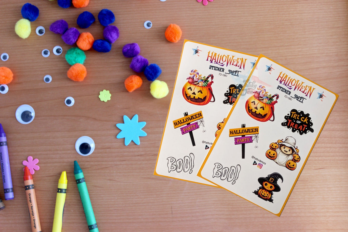 Spooktacular Fun! Halloween Sticker Sheet! (4x6") Perfect for Kids | Stickers for School | Halloween Planner Stickers - Not Waterproof |