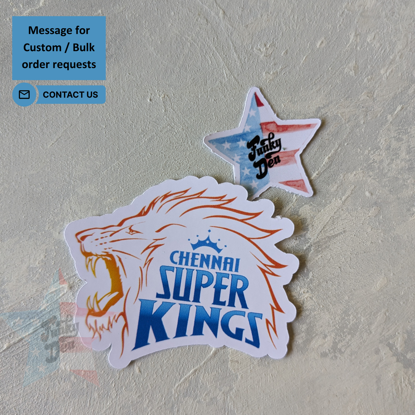 CSK / Chennai Super Kings / Indian Premier League Cricket Team Logo Sticker