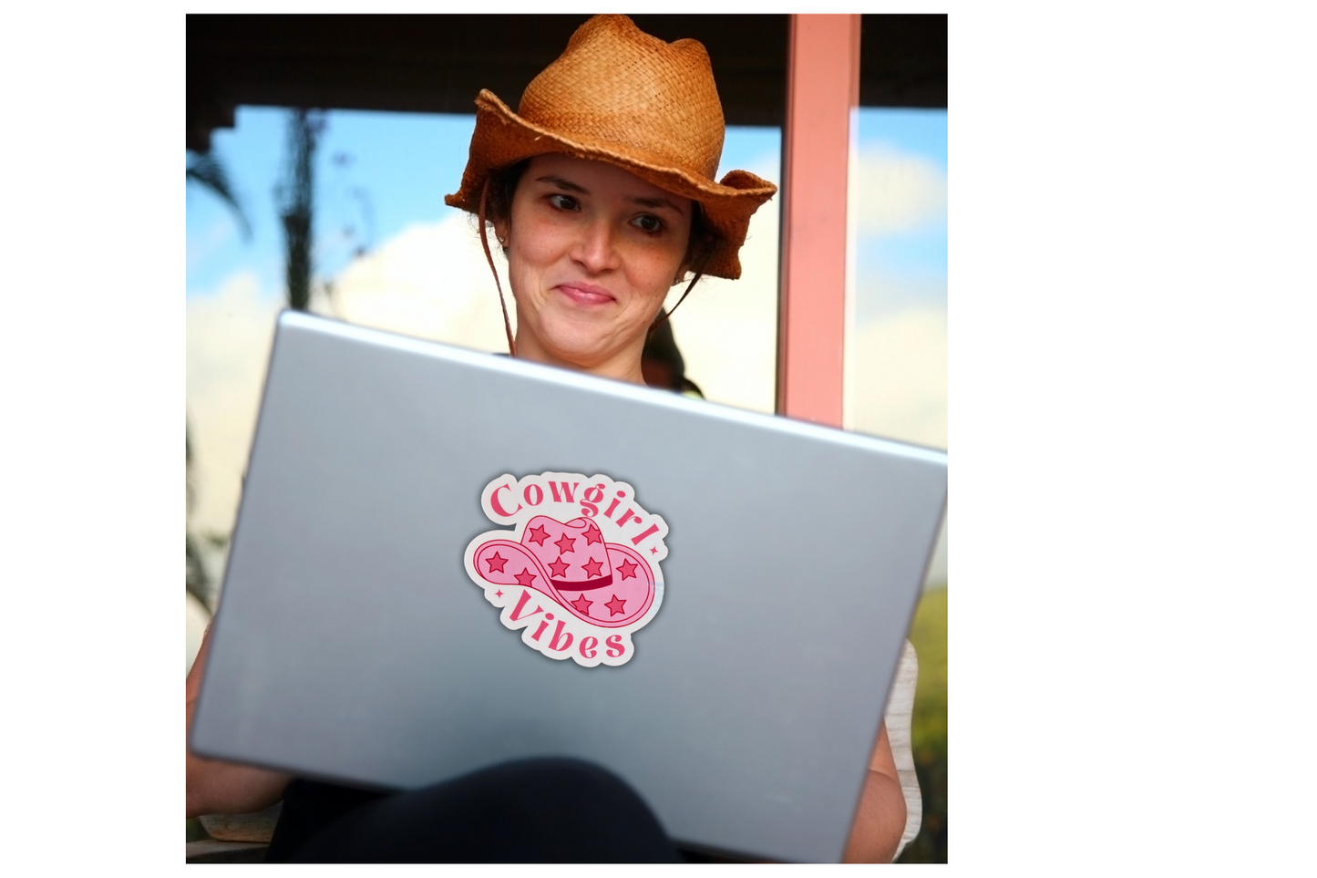 2.5" Cowgirl Vibes Stickers | Phone Case | Notebook | Planner | Laptop | Waterbottle | Waterproof Stickers