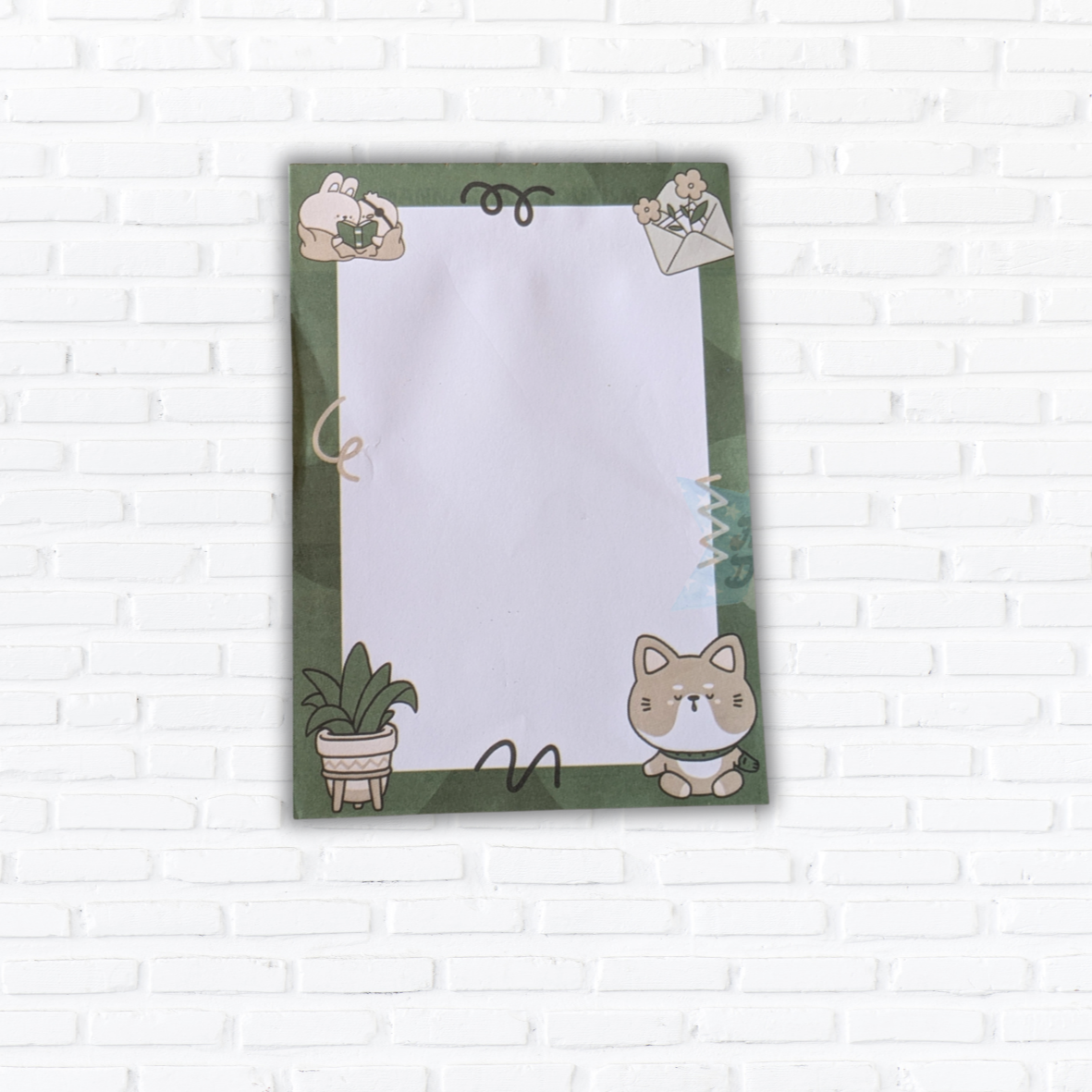 Pet Plant A5 Tearable Notepad with 50 Sheets - Charming Design