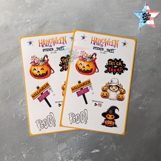 Spooktacular Fun! Halloween Sticker Sheet! (4x6") Perfect for Kids | Stickers for School | Halloween  Planner Stickers - Not Waterproof |