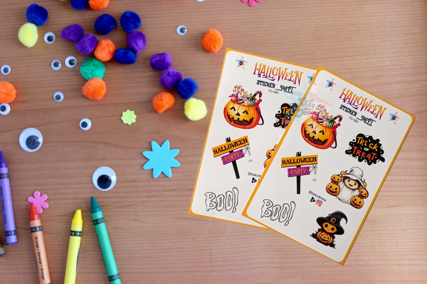 Spooktacular Fun! Halloween Sticker Sheet! (4x6") Perfect for Kids | Stickers for School | Halloween  Planner Stickers - Not Waterproof |