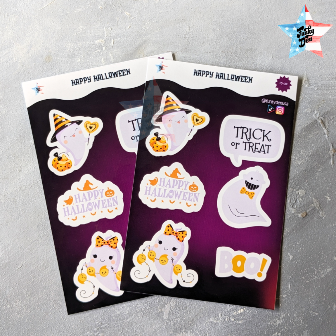 Say Boo with These Spooktacular Halloween Sticker Sheets! (4x6") Perfect for Kids | Halloween Planner Stickers - Not Waterproof