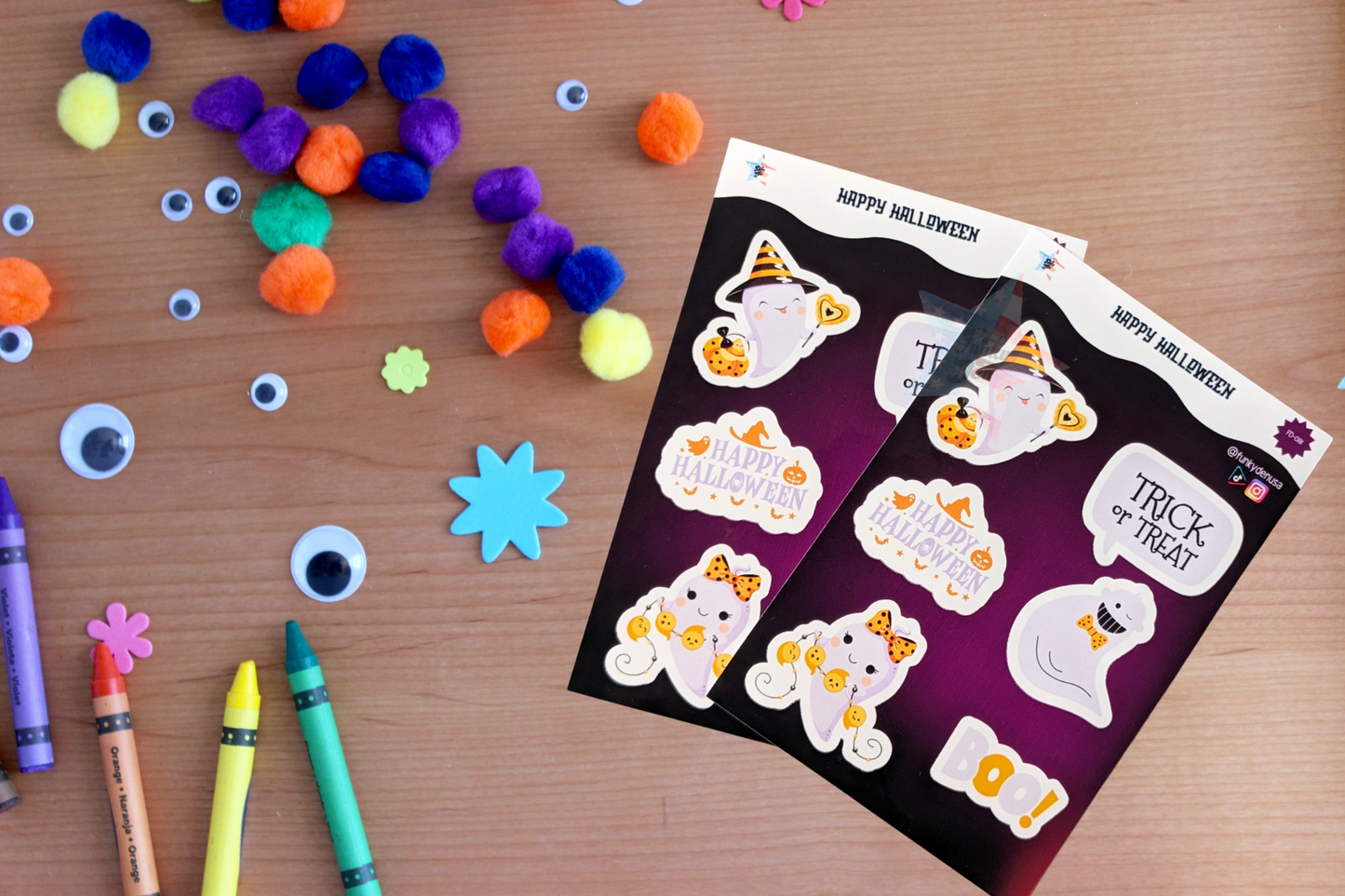 Say Boo with These Spooktacular Halloween Sticker Sheets! (4x6") Perfect for Kids | Halloween Planner Stickers - Not Waterproof