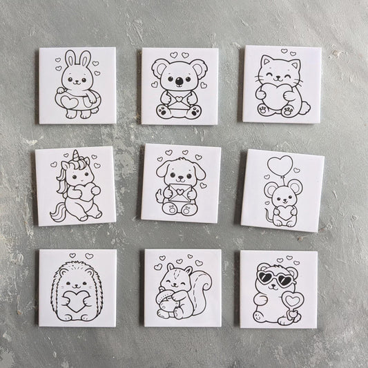 Themed Reusable Dry Erase Magnet Cards for Kids | Toddler Travel Activity Set | Quiet Book Alternative