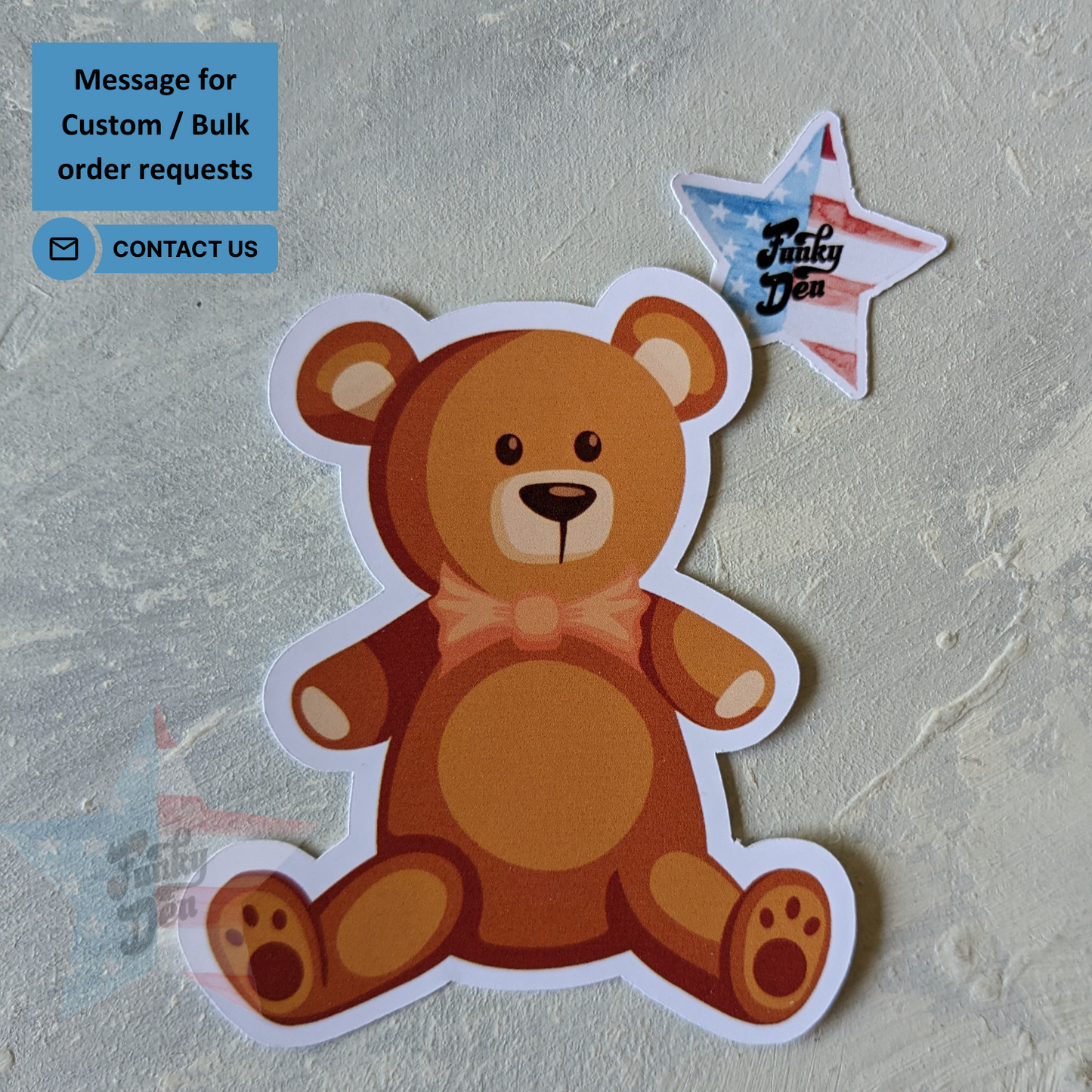 Teddy Beary Label for Notebook, Laptop, Waterbottle, Planner Labels