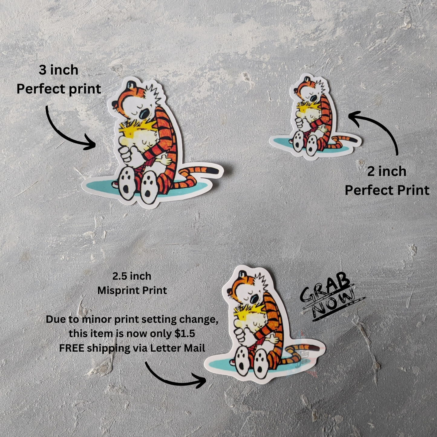 Calvin and Hobbes Waterproof Vinyl Stickers - Perfect for Back to School!