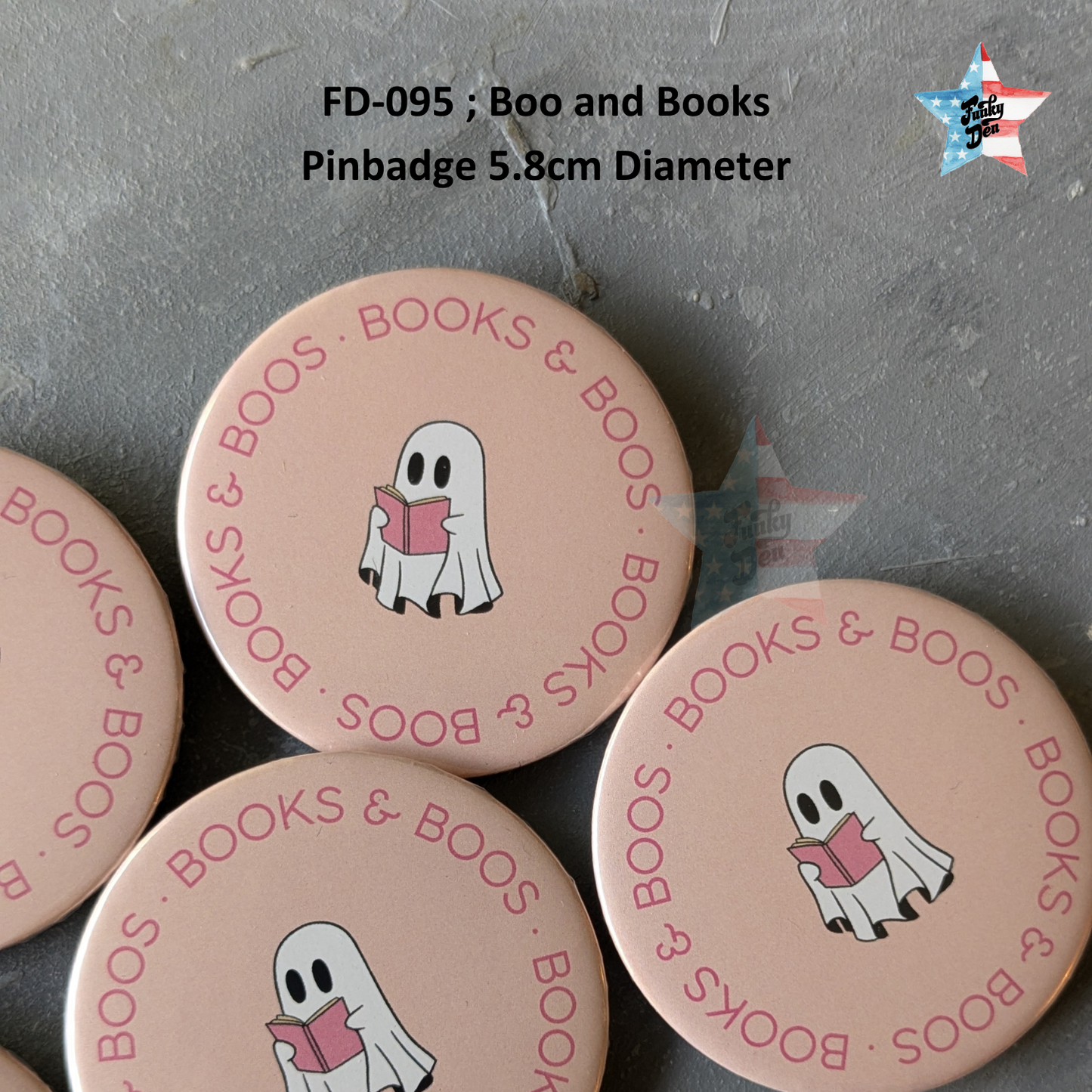 Spooky Fun! Halloween Enamel Badges (5.8cm)