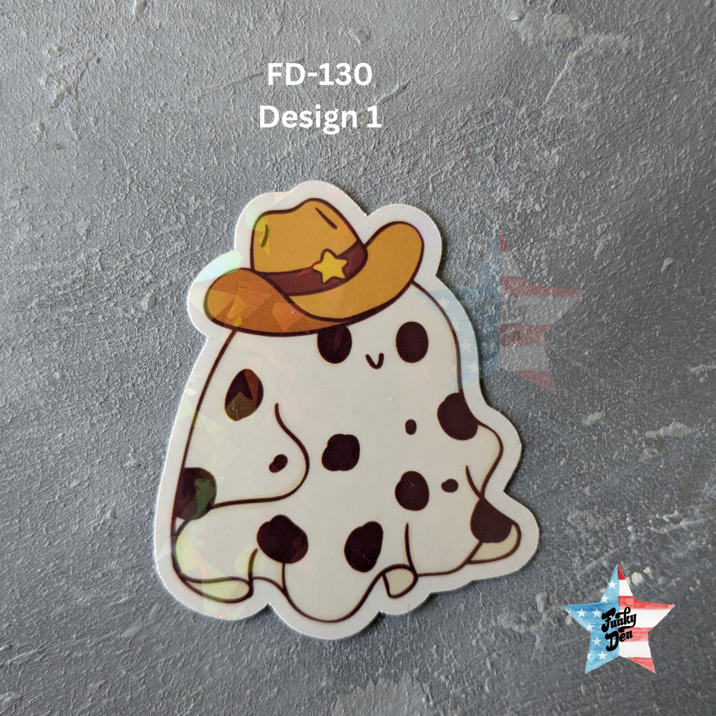 2.5inch Giddy Up! Cowboy Boo Waterproof Sticker Set (9 Designs) | Waterproof | Halloween Gifts | Laptop Stickers | Cute Ghost Stickers