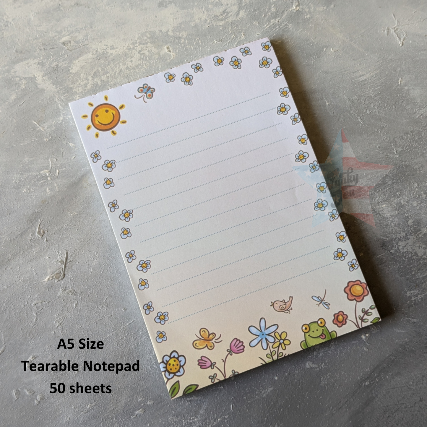 Summer Vibes: A5 Tearable Notepad (50 Sheets)