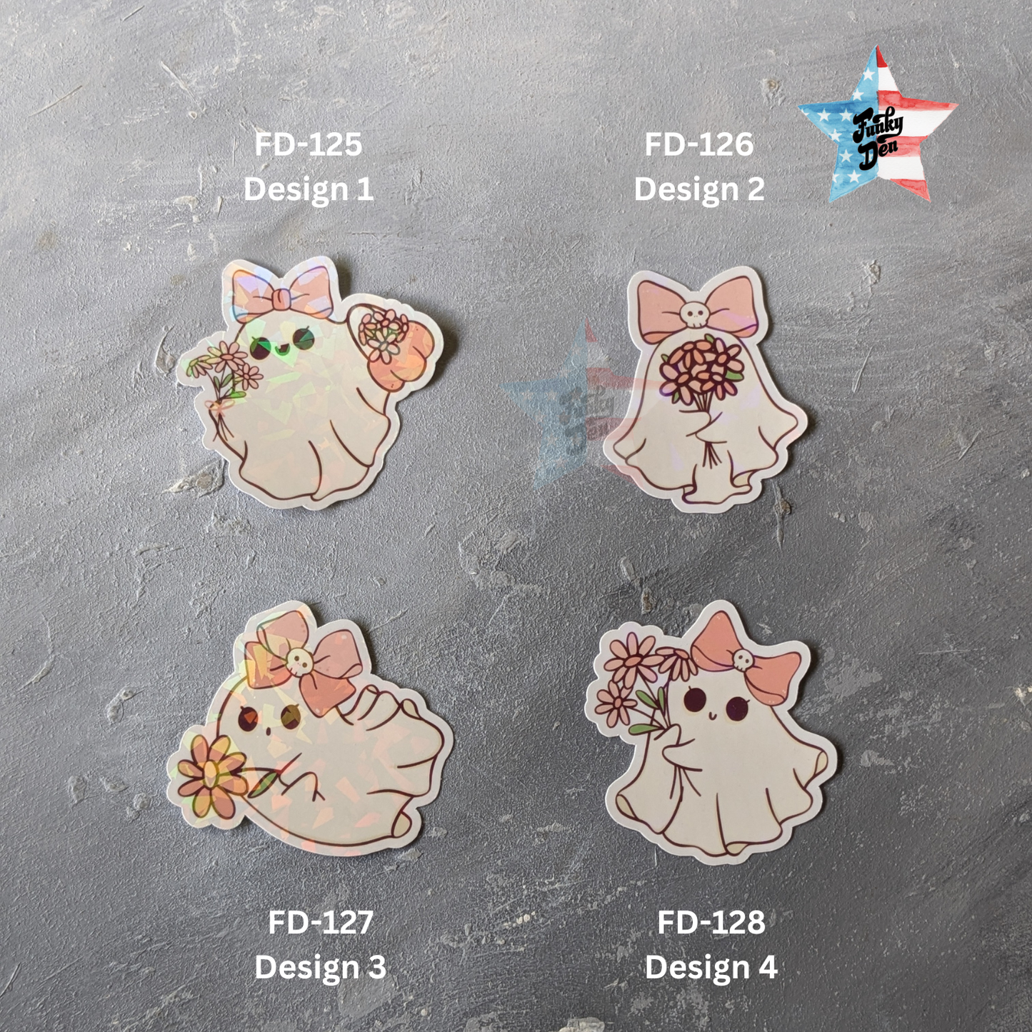 Flower Boo Stickers: Adorable Ghost with Floral CharmFlower Boo Stickers: Adorable Ghost with Floral Charm | Waterproof | Halloween Gifts | Laptop Stickers | Cute Ghost Stickers | Waterproof | Halloween Gifts | Laptop Stickers | Cute Ghost Stickers