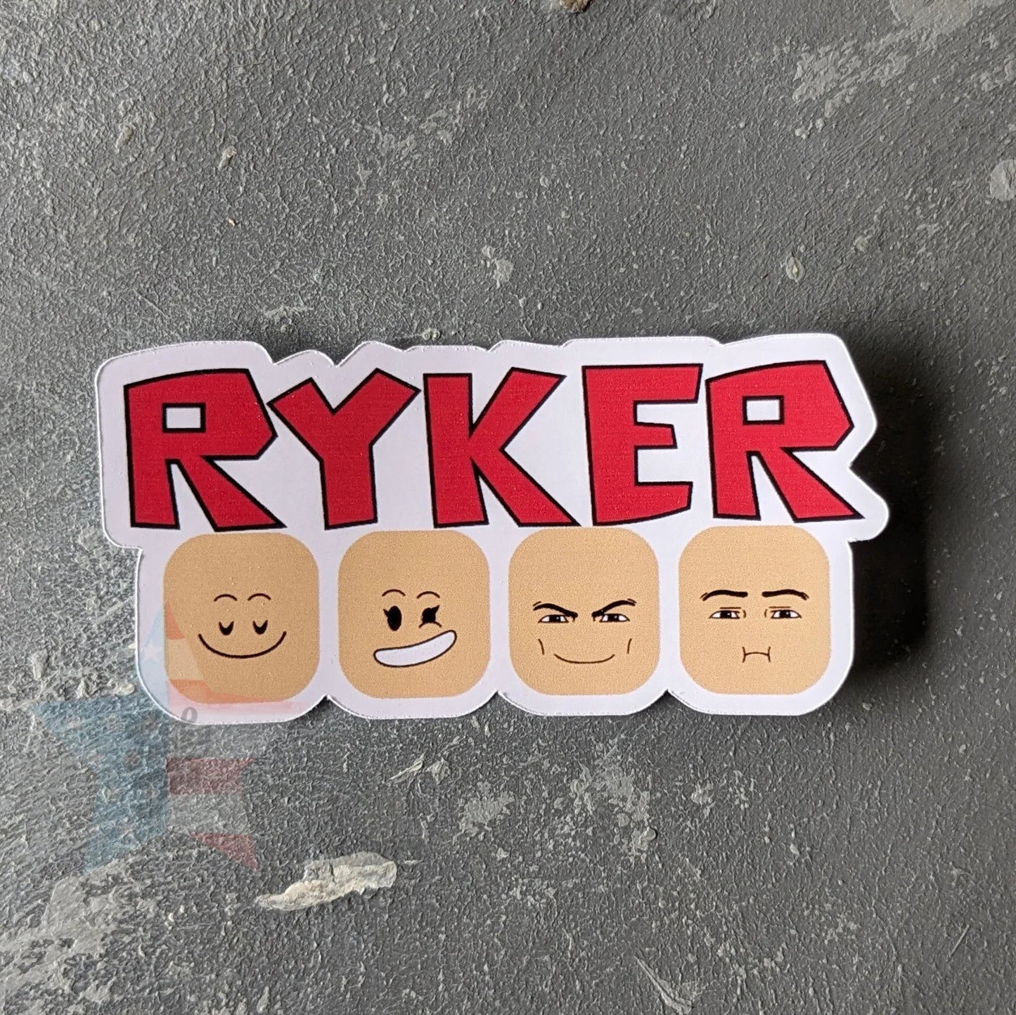 Roblox Boy Name Personalized label - 3 inch