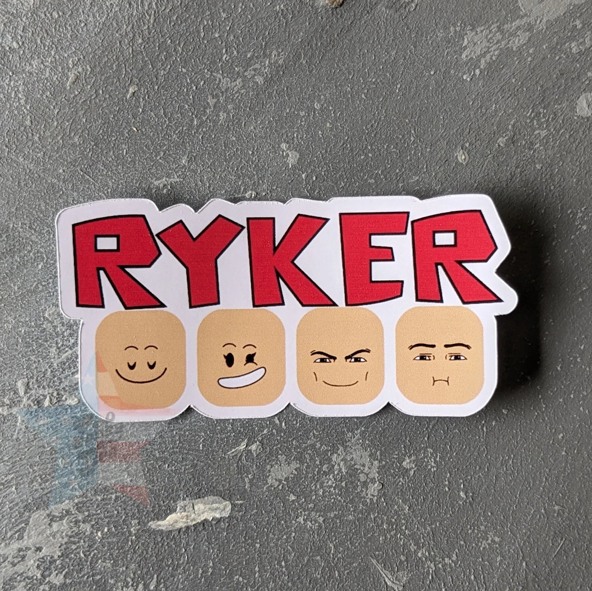 Roblox Boy Name Personalized label - 3 inch