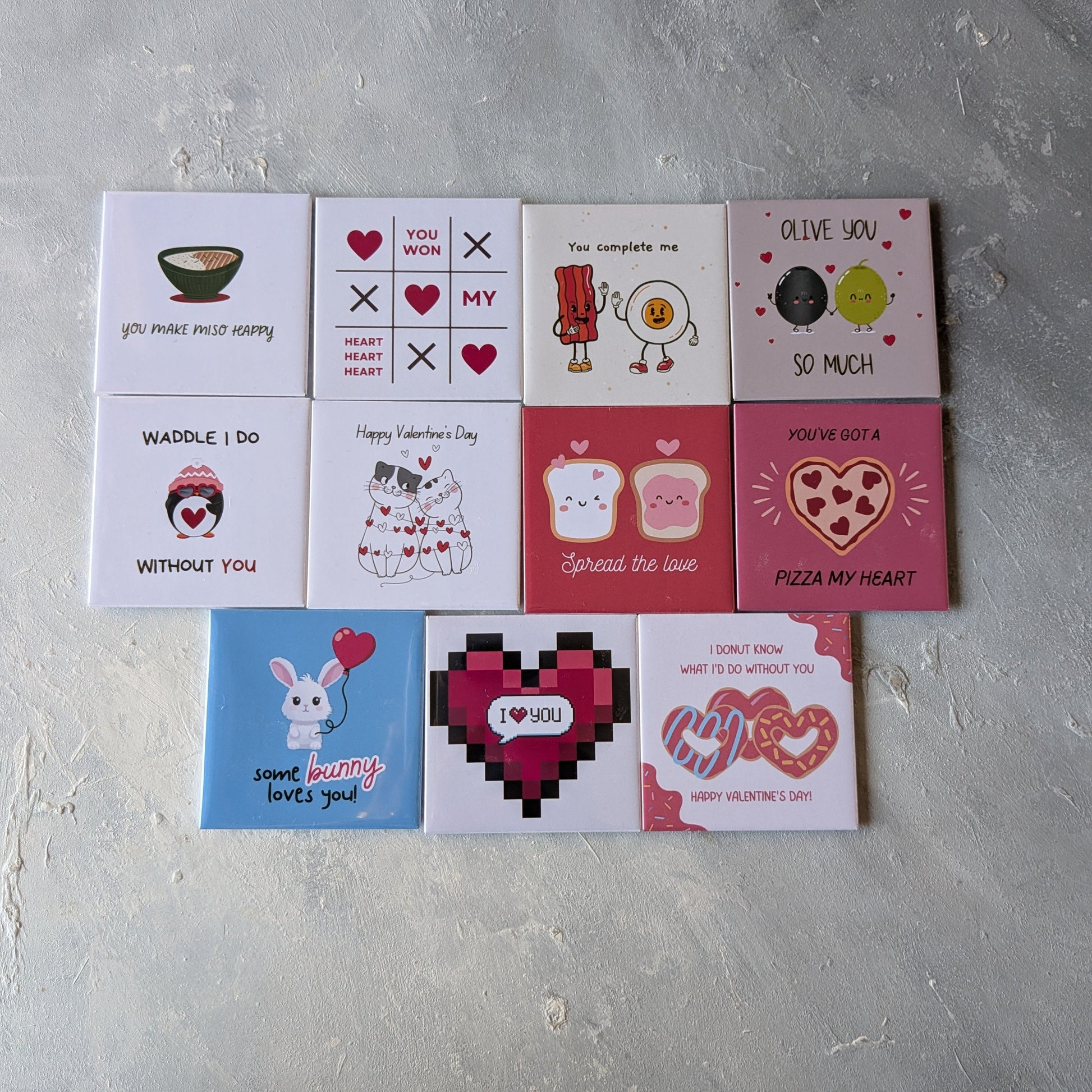 Set of all 11 Valentines day Favors for kids