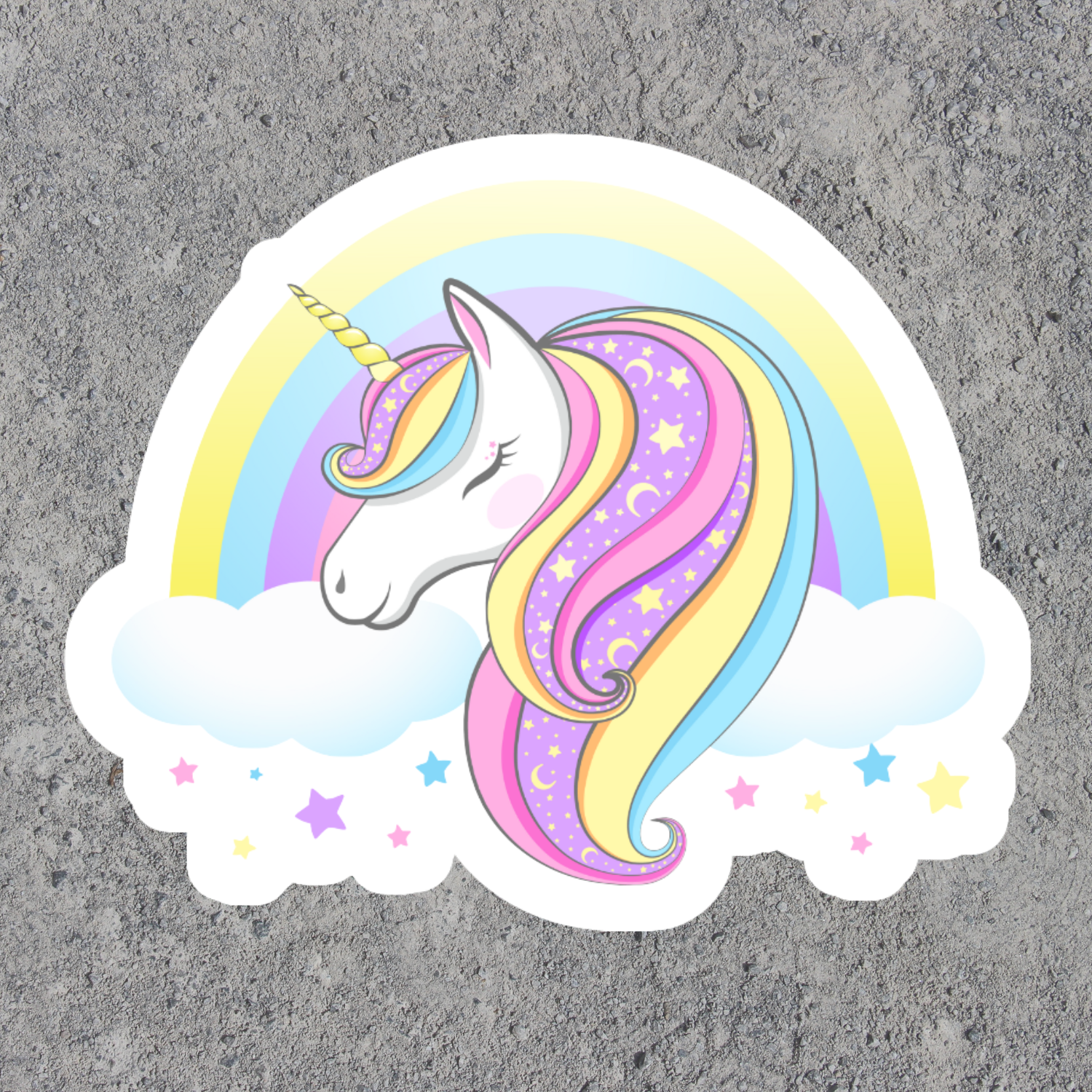 Unicorn Theme Waterproof Magical Label