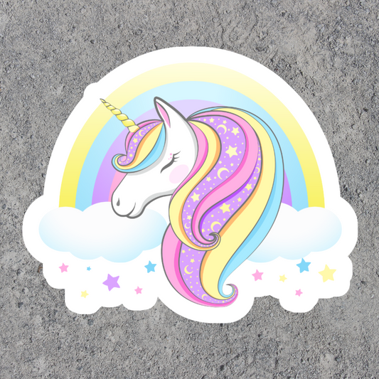 Unicorn Theme Waterproof Magical Label