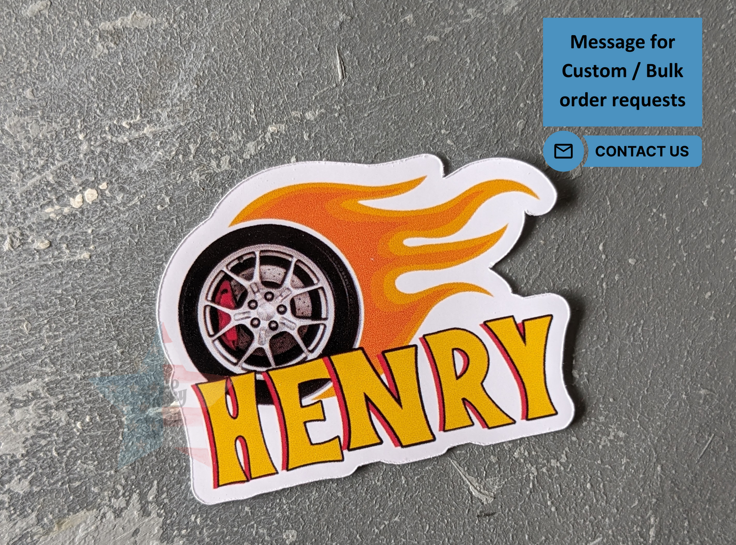 Gear Up & Go! Personalized Hot Wheels Name Stickers | Waterproof Vinyl Sticker - Perfect for Laptops, Water Bottles, Notebooks, and more!