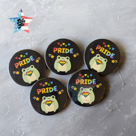 Celebrate Pride with Our Love is Love and Pride Pin Badges (5.8cm)