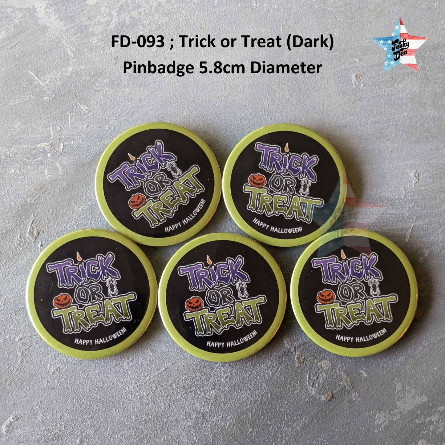 Spooky Fun! Halloween Enamel Badges (5.8cm)