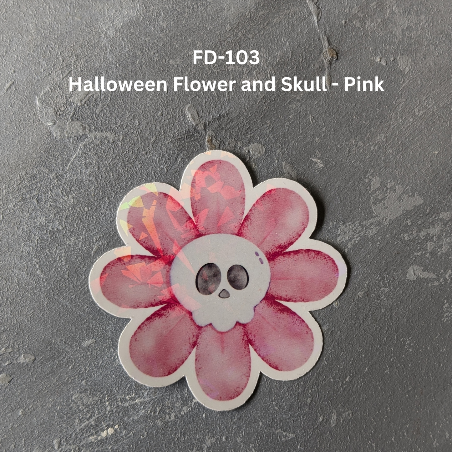 Suncatching Pink Halloween Waterproof Labels – Cute and Creepy Designs (2.5 inch)