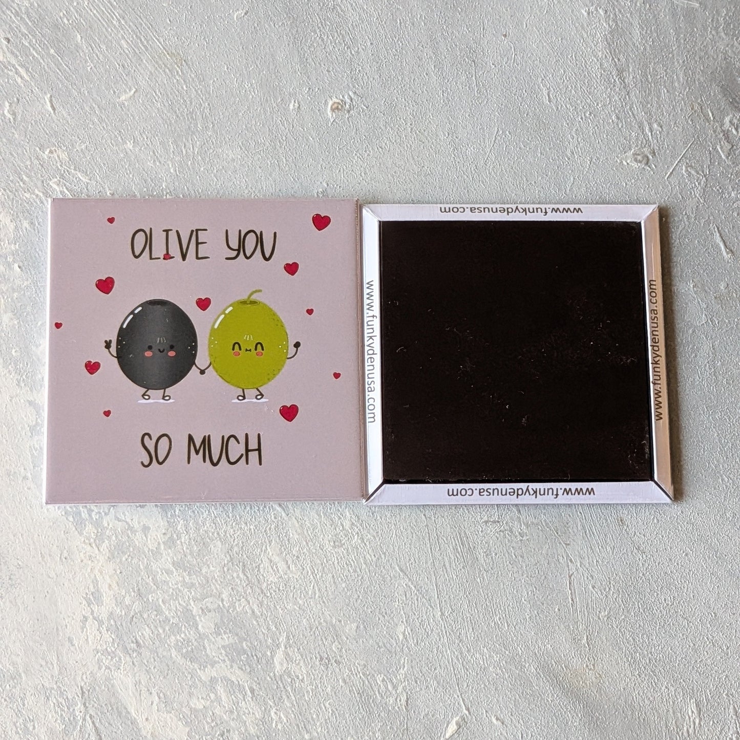 i love you so much olive you so much square magnets valentines day magnets