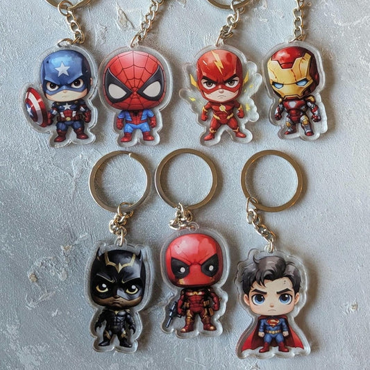 Super Hero Chibi Keychains (2 inch)