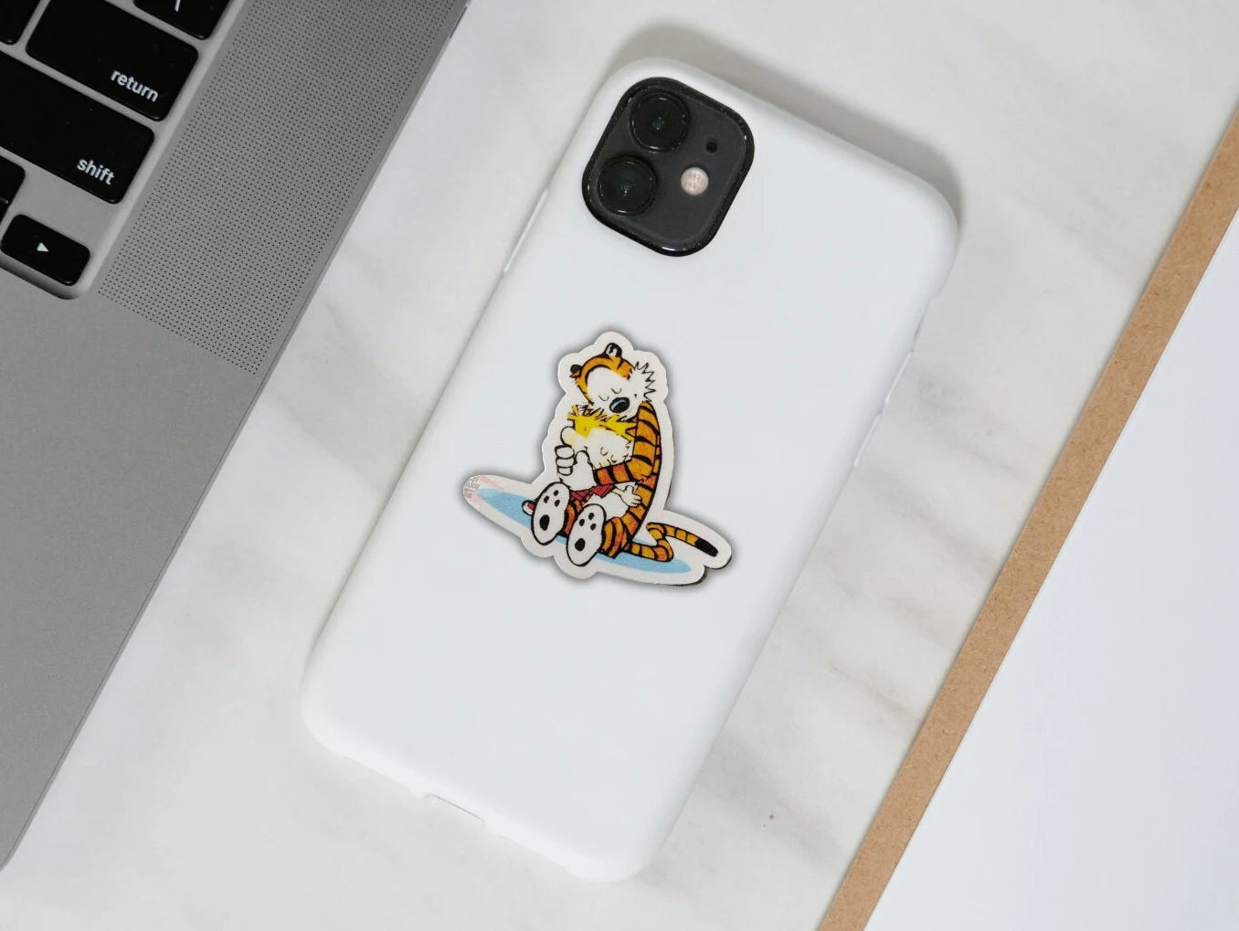 Calvin and Hobbes Waterproof Vinyl Stickers - Perfect for Back to School!